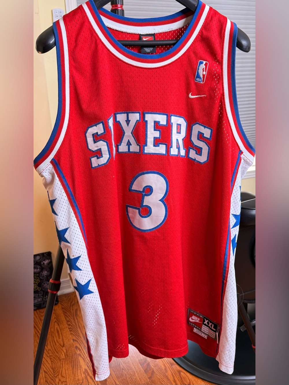 Beautiful Nike Philadelphia 76ers Allen Iverson #3 NBA Jersey!!!